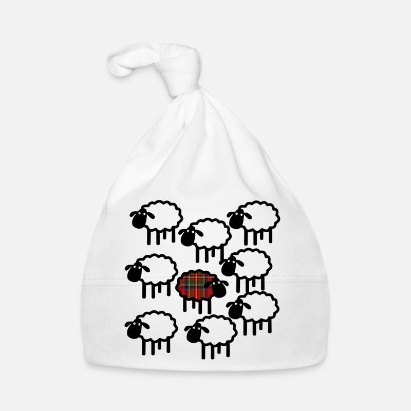Mouton tartan Bonnet bio Bébé