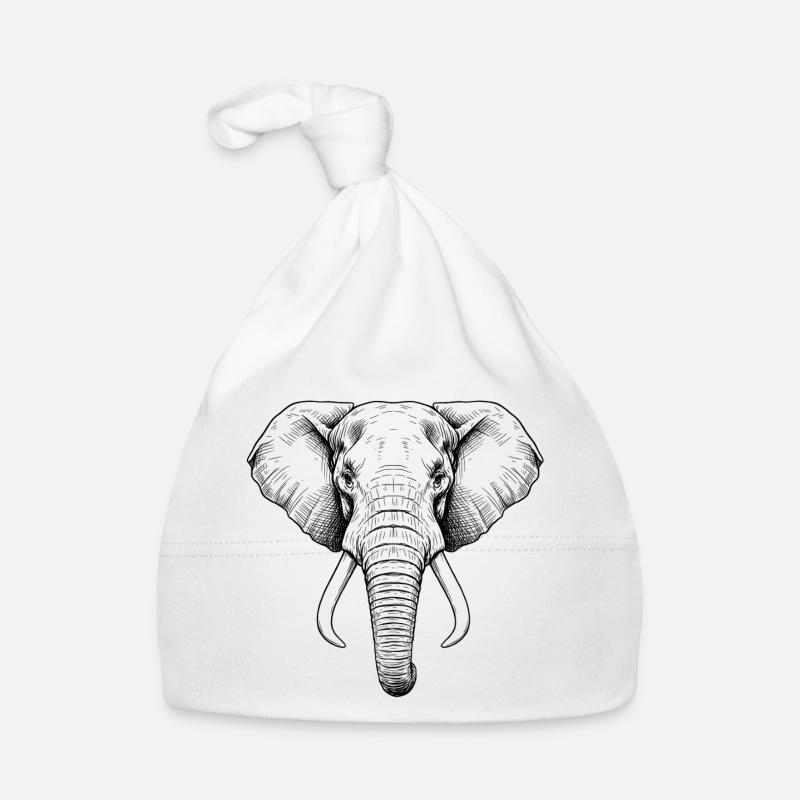 Elephant Organic Baby Cap