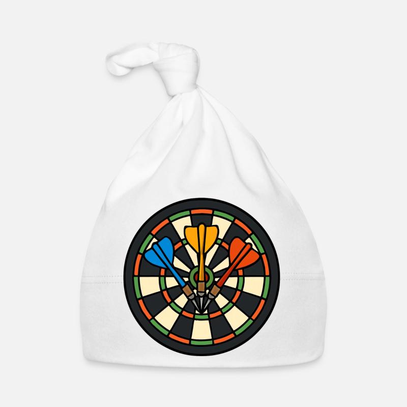 Motif de la cible de fléchettes : Impression couleur Bonnet bio Bébé