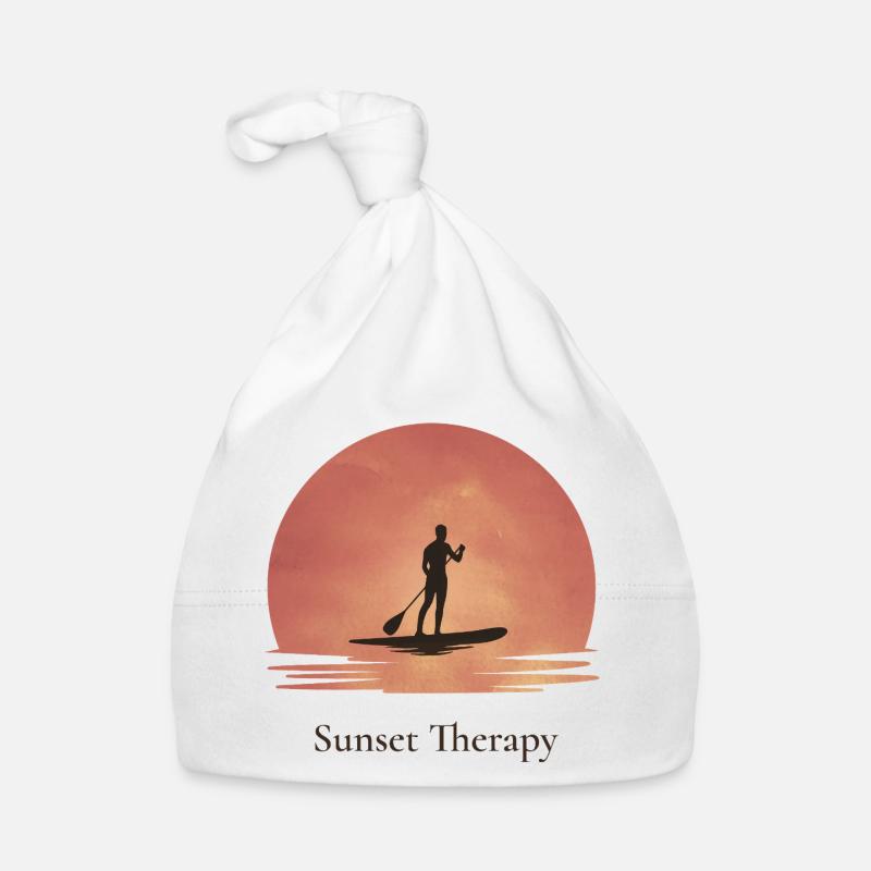 Sunset Therapy – Ruhe am Wasser Baby Bio-Mütze