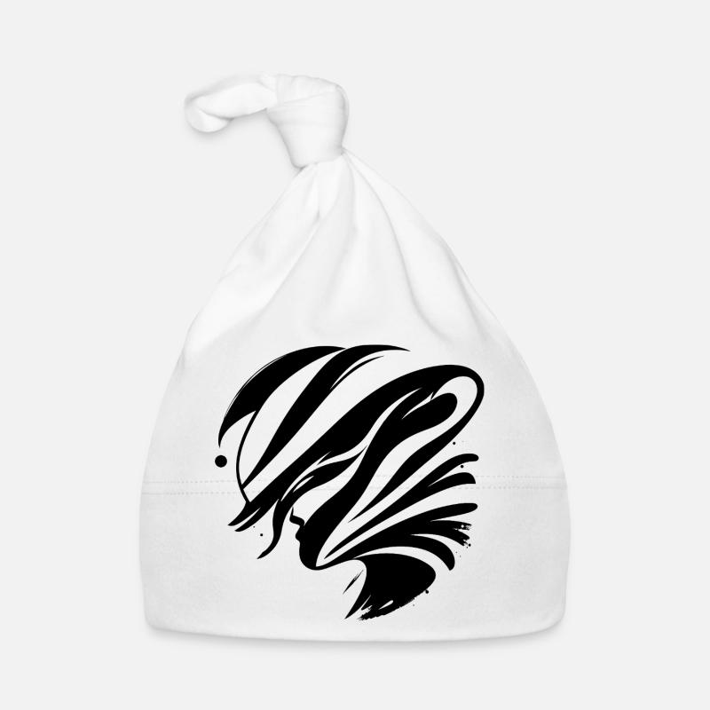 Visage abstrait - Élégant Bonnet bio Bébé