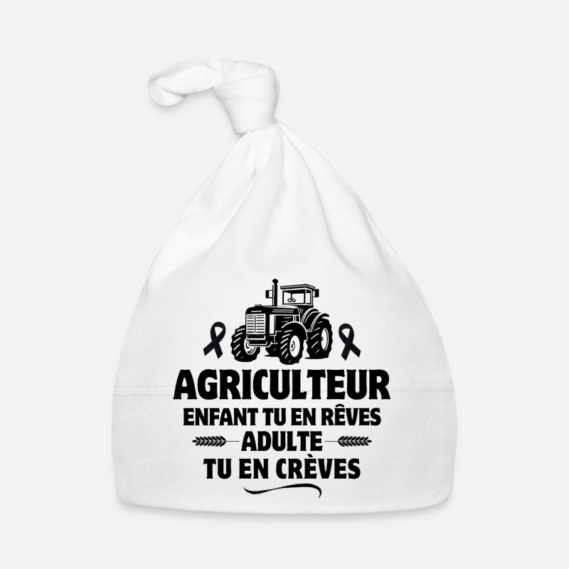 farmer, breeder, cattle, agriculture Organic Baby Cap
