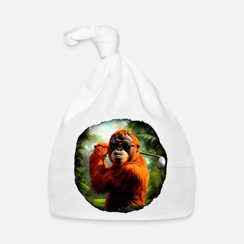 Orang-Utans Golf / Affe Baby Bio-Mütze