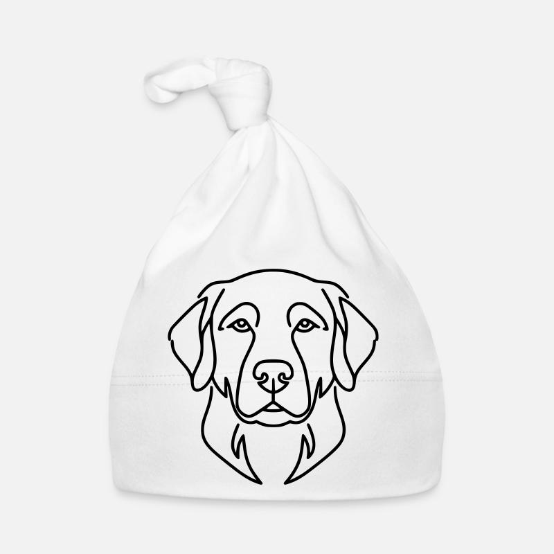 Labrador Head Dog Portrait Vector Organic Baby Cap