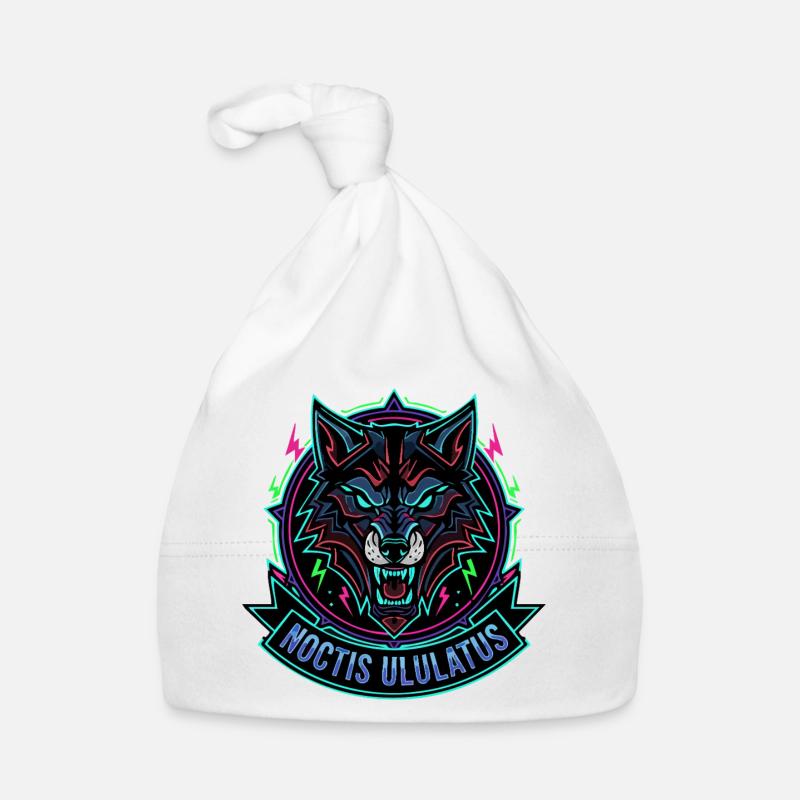 Neon Wolf Noctis Ululatus Organic Baby Cap