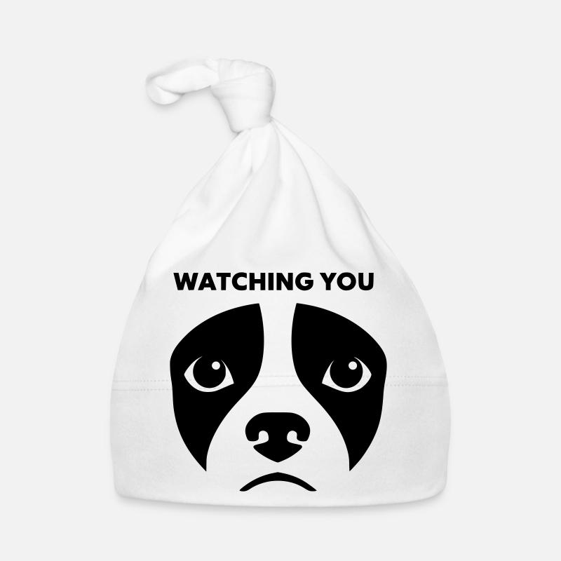 Dog View Watching You Saying Organic Baby Cap