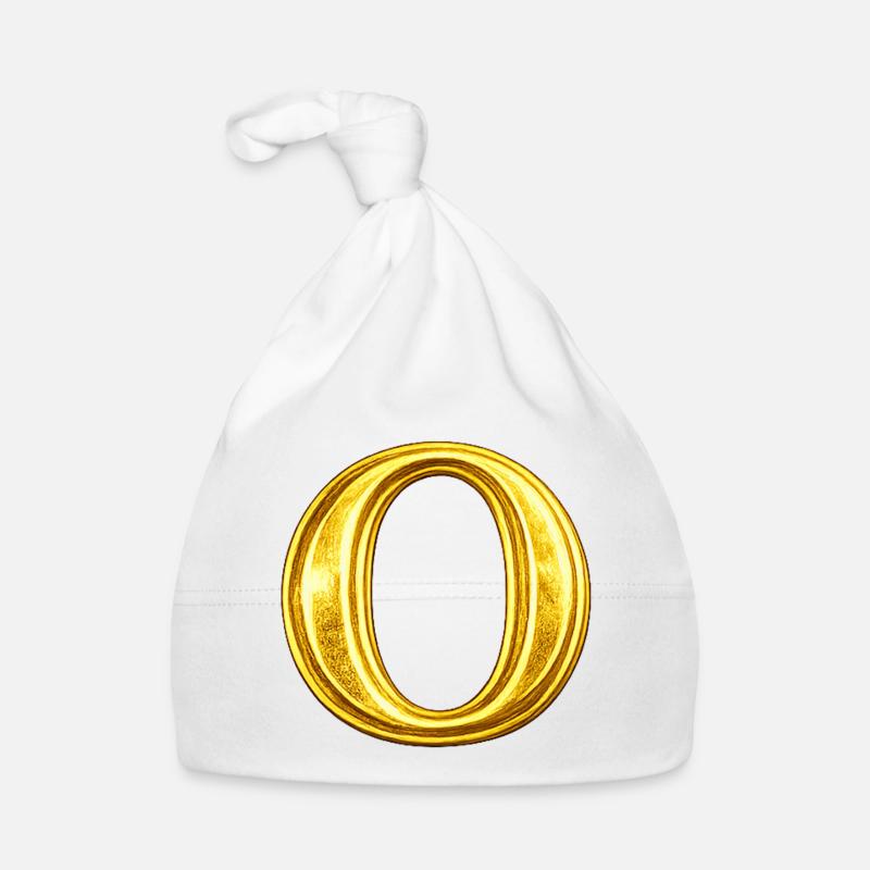 Gold Ring-O Design Organic Baby Cap