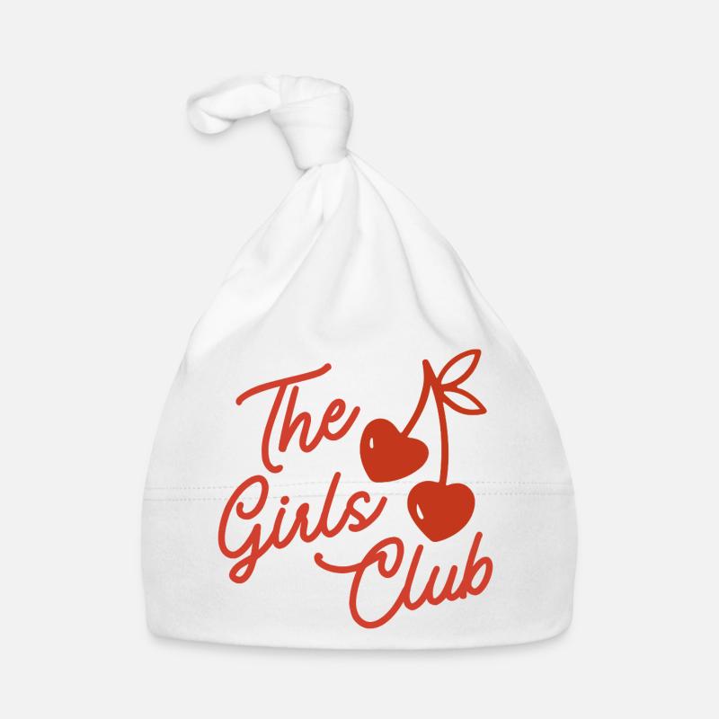 Das Mädchenclub-Kirsch-Skript Baby Bio-Mütze