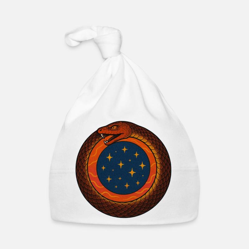 Cosmic Ouroboros Emblem Organic Baby Cap