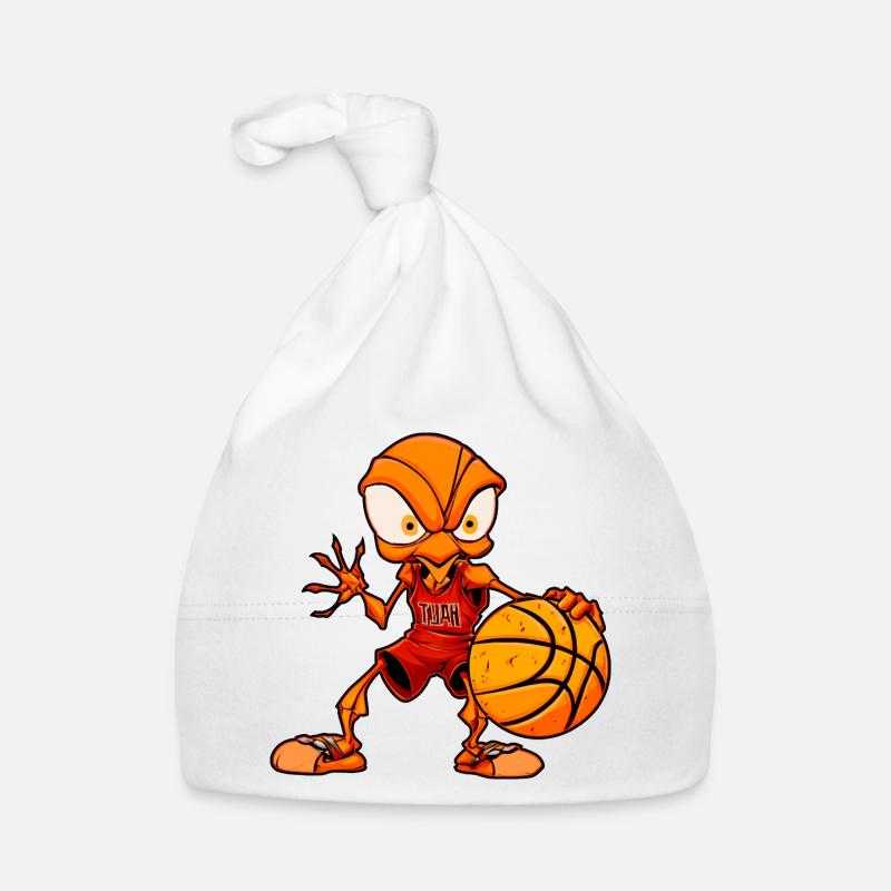 Fourmis de basket-ball Bonnet bio Bébé