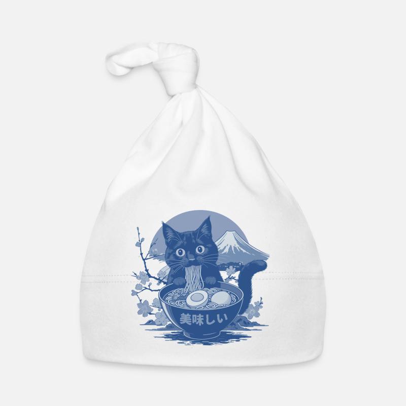 Lecker Katzen Ramen  Baby Bio-Mütze