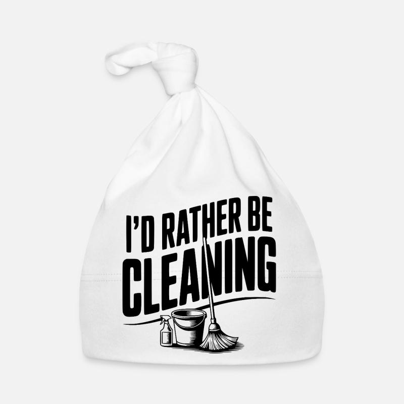 I'd Rather Be Cleaning Organic Baby Cap
