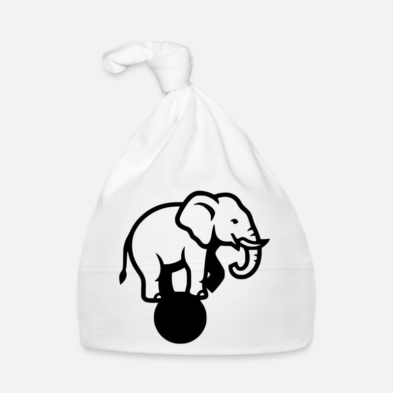 Elephant Ball Circus Acrobatics Organic Baby Cap