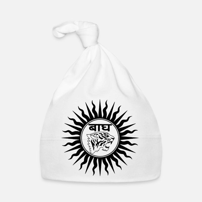 Indian tiger (black) Organic Baby Cap
