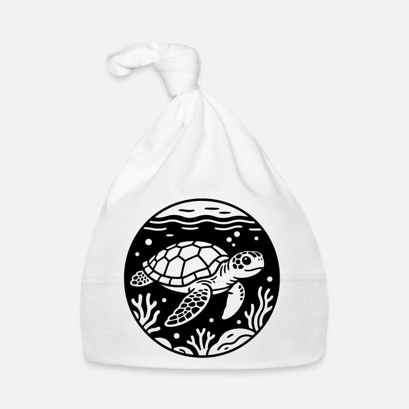 Sea Turtle Organic Baby Cap