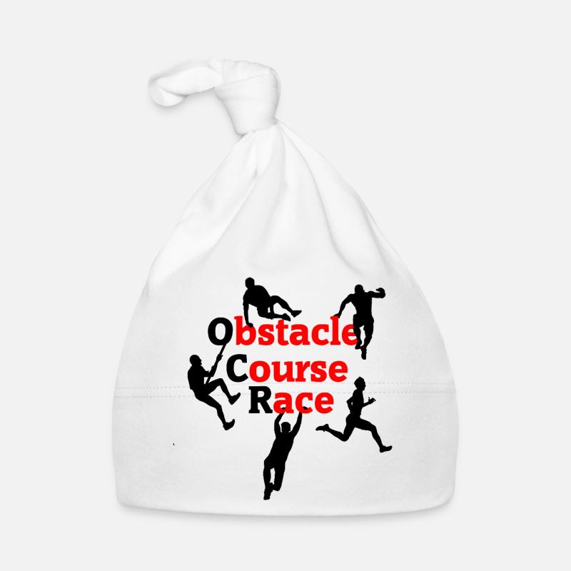 Obstacle Course Race – Red Impact Design Organic Baby Cap