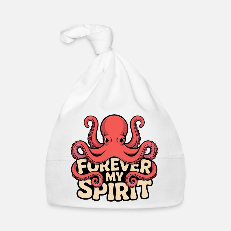 Forever My Spirit Octopus Organic Baby Cap