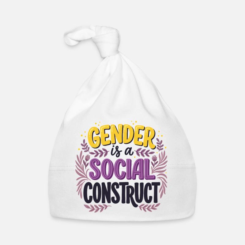 Gender is a Social Construct Organic Baby Cap