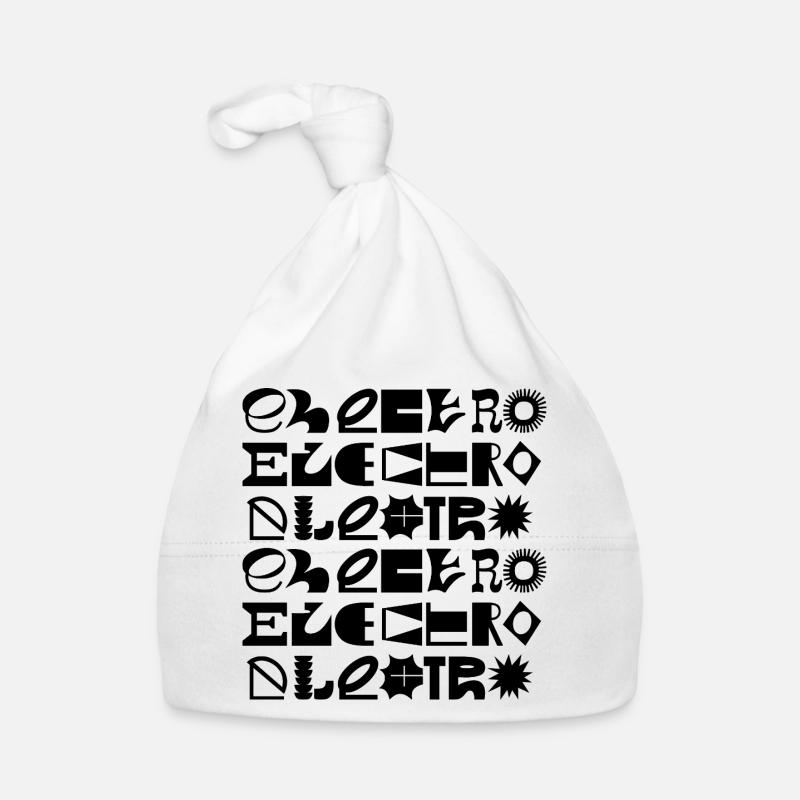 Conception de logo typographique de musique électro Bonnet bio Bébé