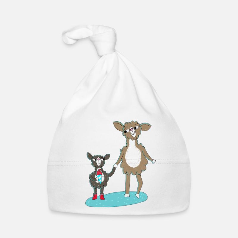 Lama Einschulung Baby Bio-Mütze