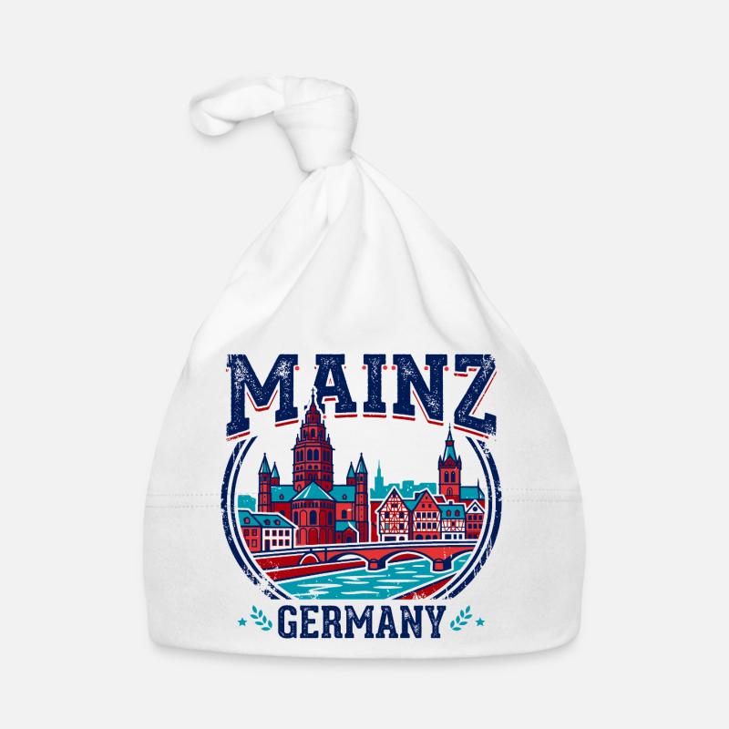 Mainz Germany Cathedral Rhine River Emblem Baby Bio-Mütze