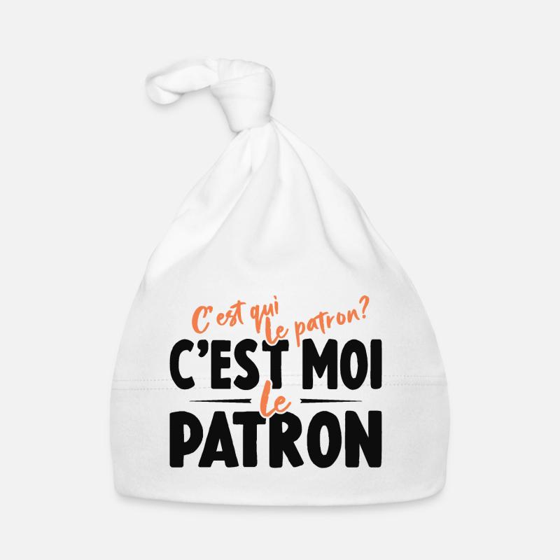 C'est Qui Le Patron C'est Moi Le Patron Bonnet bio Bébé