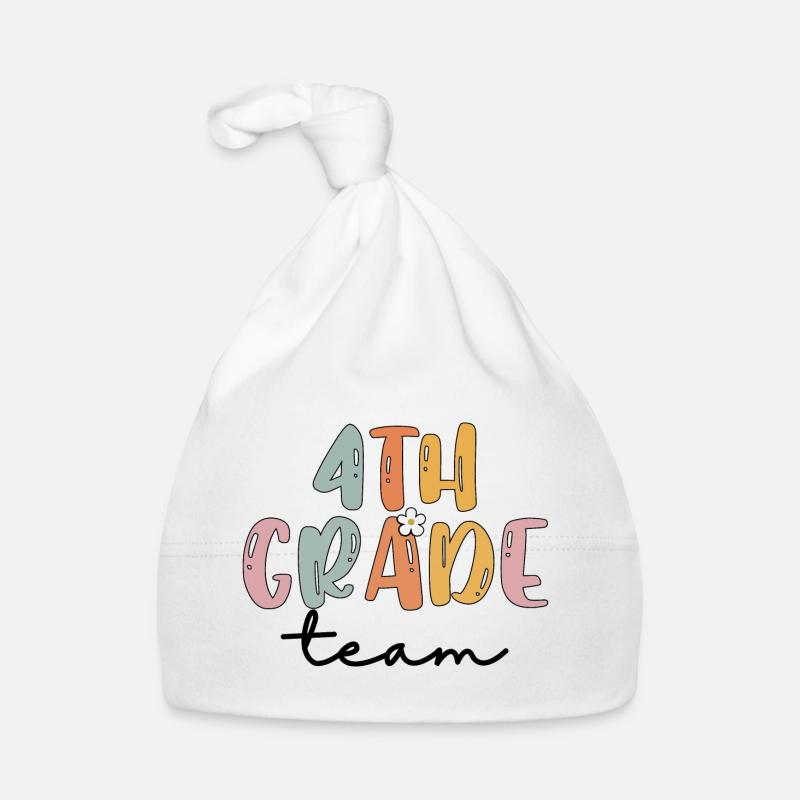 Team 4th Grade Squad Elementary School Organic Baby Cap