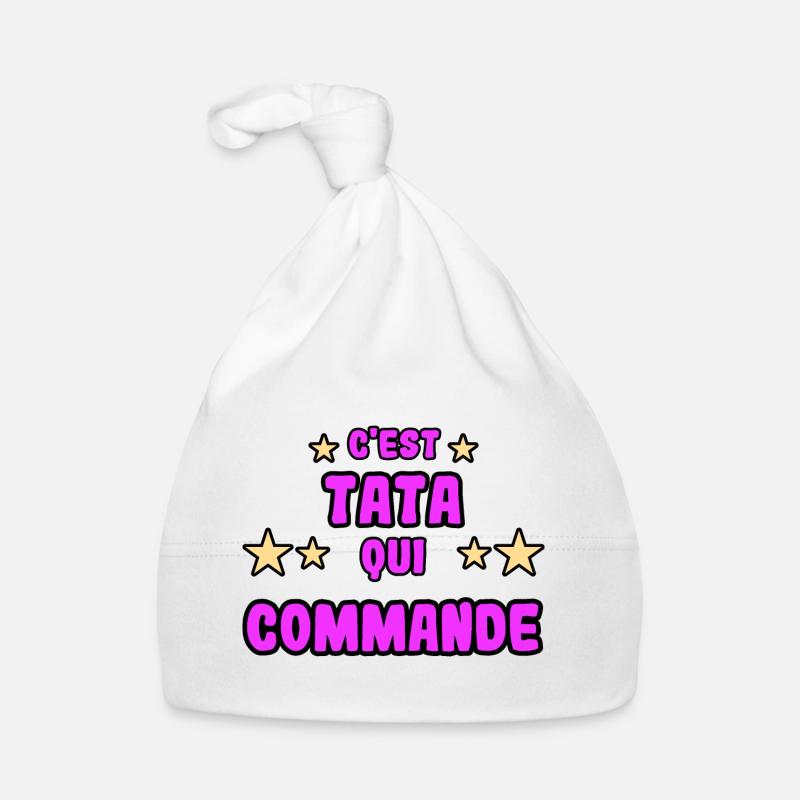 C'est tata qui commande Bonnet bio Bébé