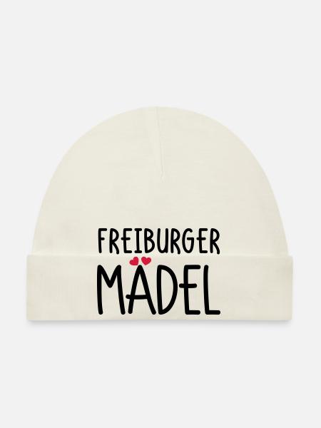 Freiburger Mädel - Baby Bio-Mütze - Weiß - Vorne