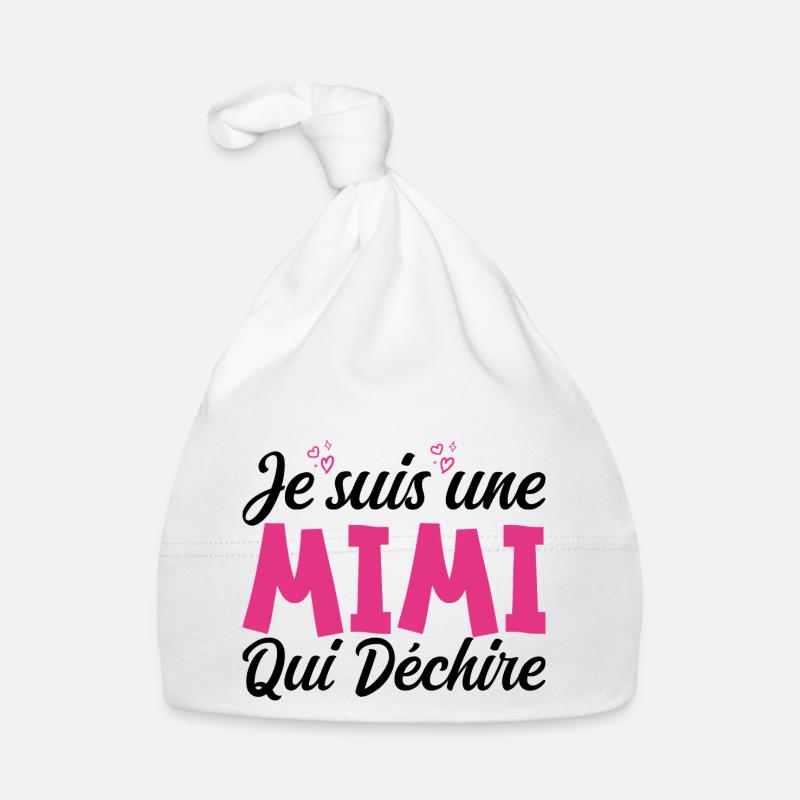 Je suis une Mimi qui Déchire Bonnet bio Bébé