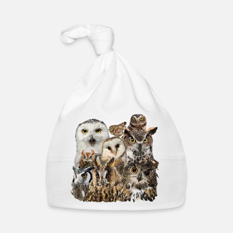 Owls Organic Baby Cap