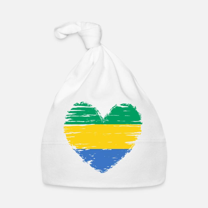 Drapeau drapeau drapeau gabonais Bonnet bio Bébé