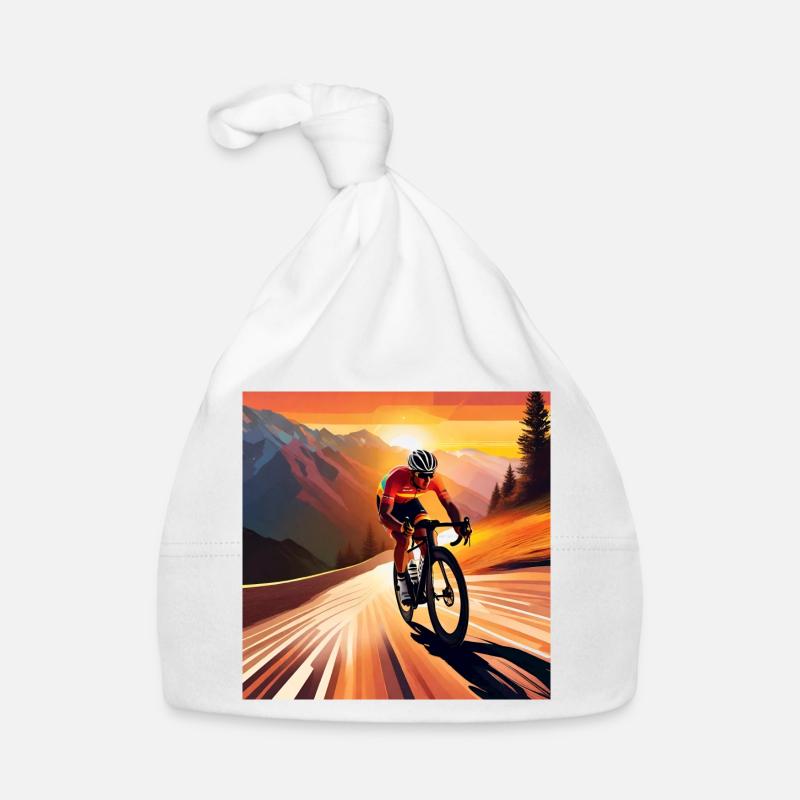 Pédalez vers le sommet Bonnet bio Bébé