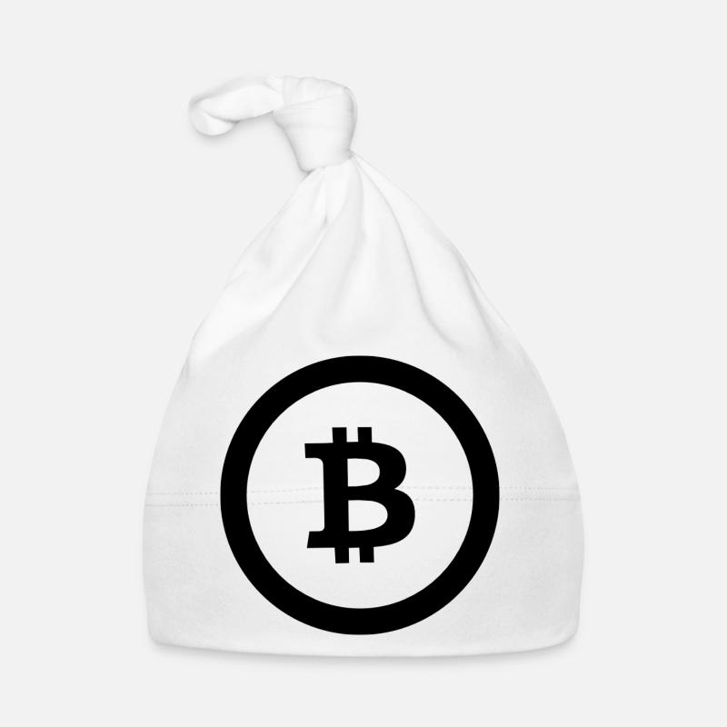bitcoin-black-icon Baby Bio-Mütze