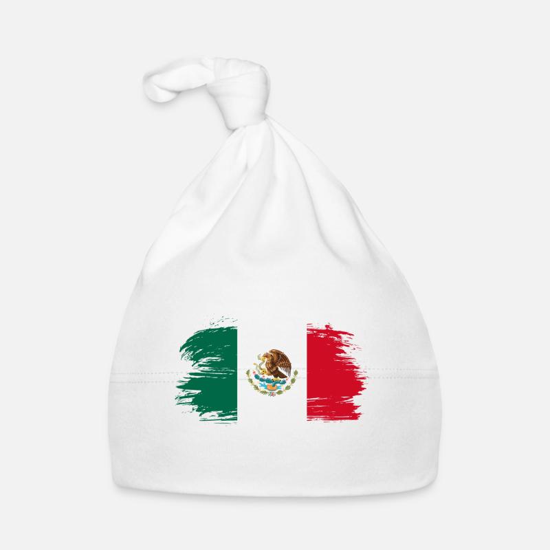 Mexico flag Organic Baby Cap