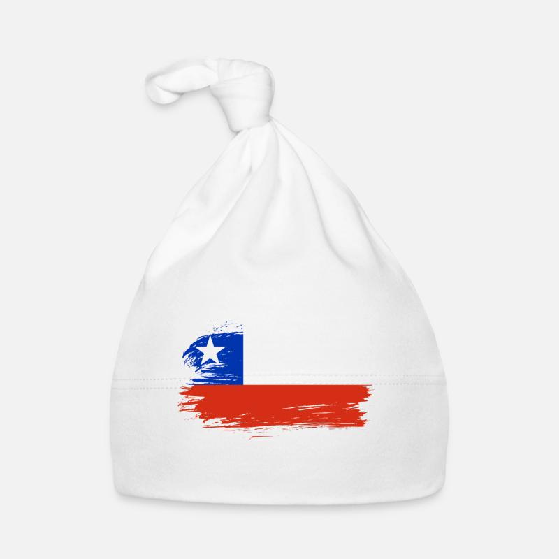 Chile Flag Organic Baby Cap