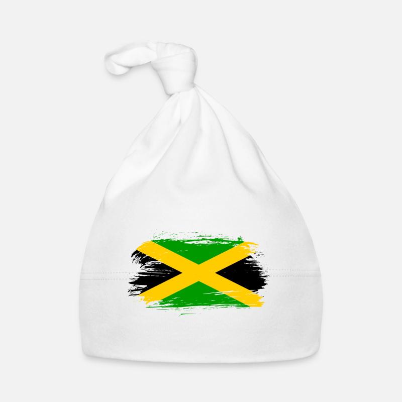 Drapeau jamaïque Bonnet bio Bébé