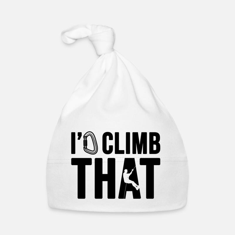 Rock Climbing I'd Climb That Climber Bouldering Organic Baby Cap