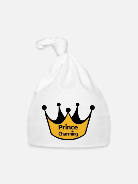 Prince Charming - Bonnet bio Bébé - blanc - Devant