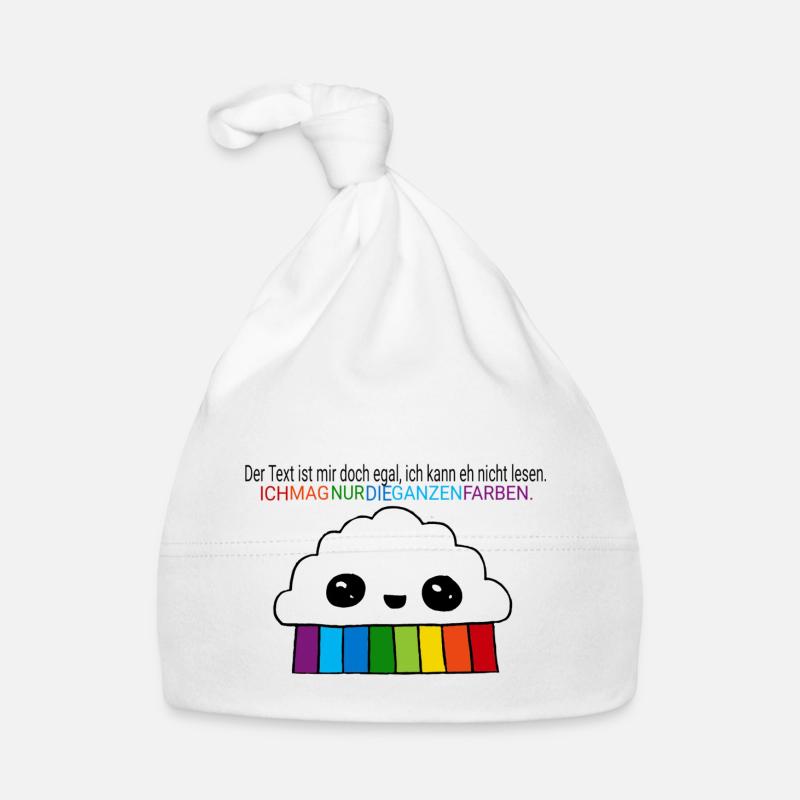 Regenbogen Baby Bio-Mütze