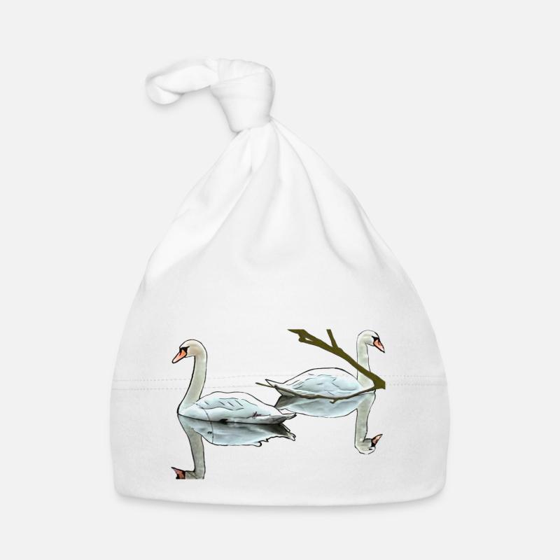 Schwäne Baby Bio-Mütze
