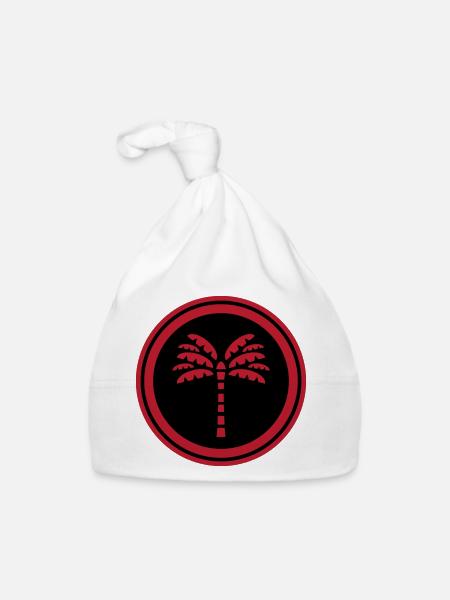 Symbole de la paume - Bonnet bio Bébé - blanc - Devant