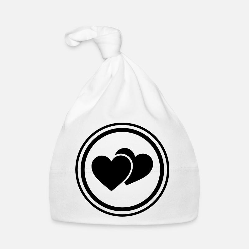 Herzen Symbol Baby Bio-Mütze