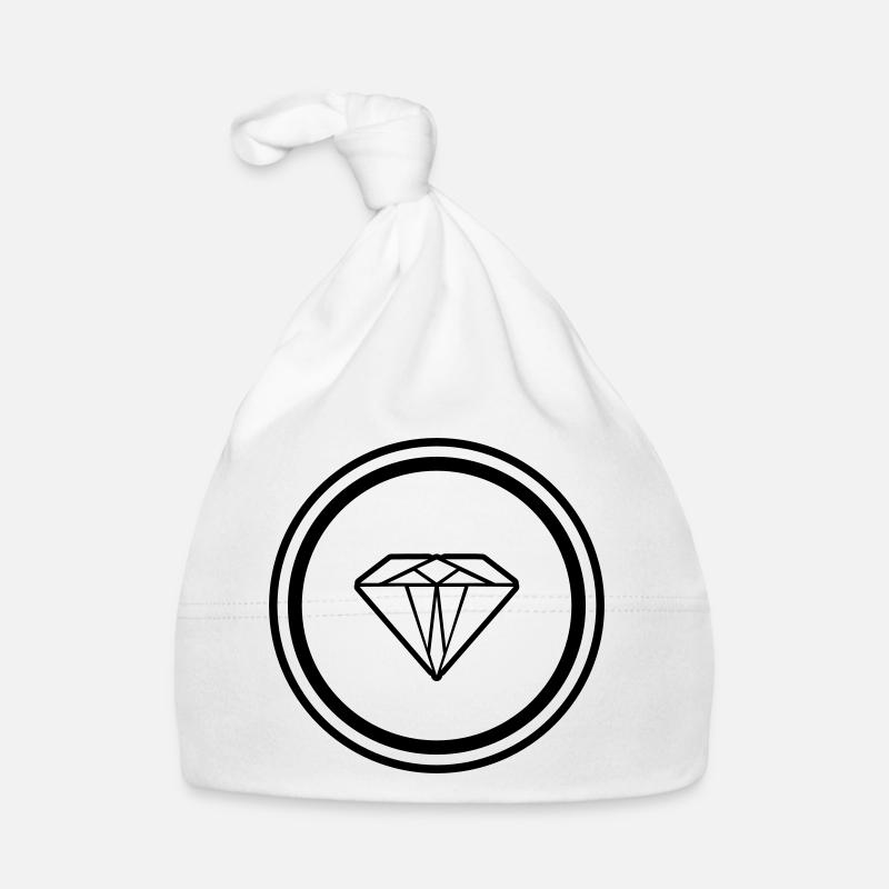 Symbole de diamant Bonnet bio Bébé