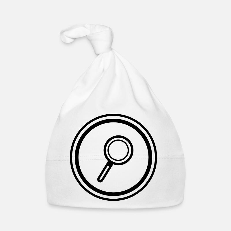 Magnifying glass icon Organic Baby Cap