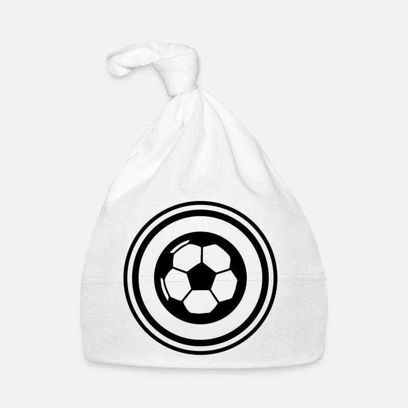 Fussball Symbol Baby Bio-Mütze