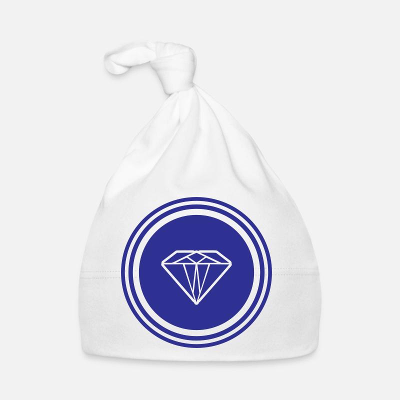 Diamond Symbol Organic Baby Cap