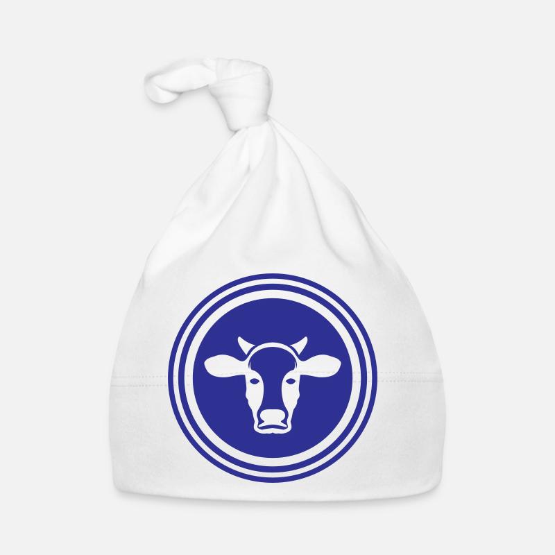 Kuh Kopf Symbol Baby Bio-Mütze
