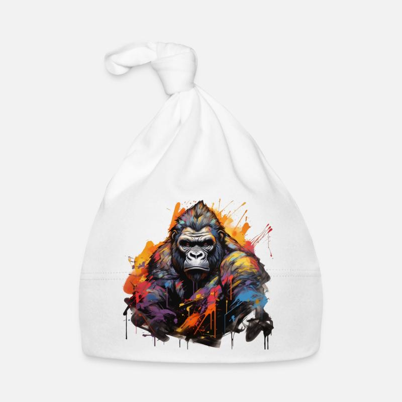Stoic Gorilla. Graffiti-style wisdom. Organic Baby Cap