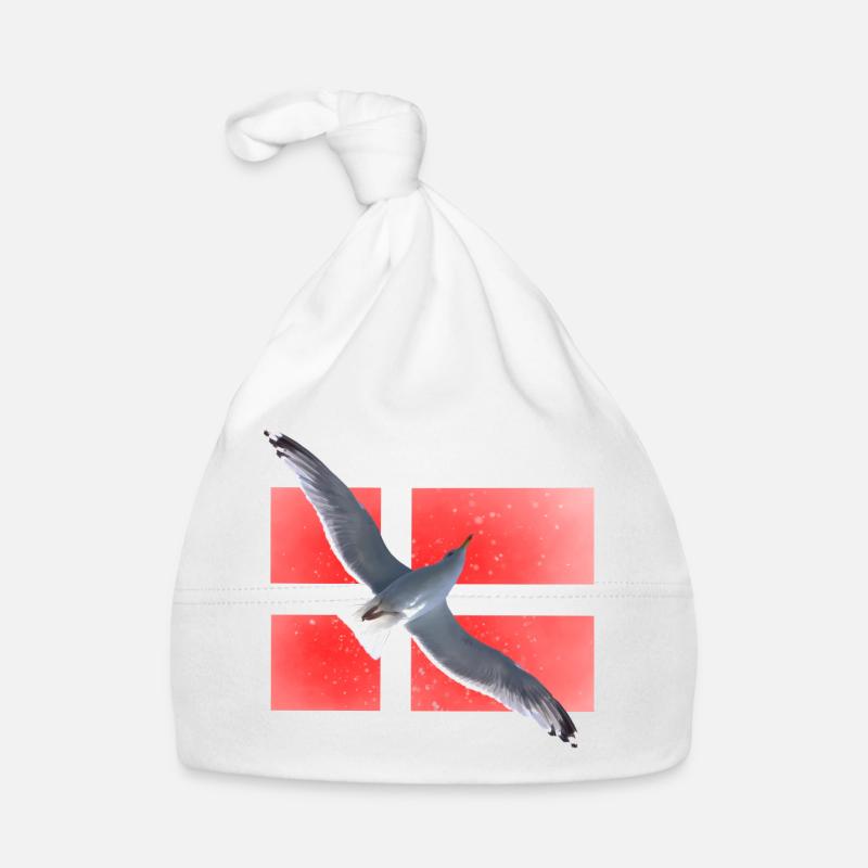 Denmark Seagull Danmark Organic Baby Cap